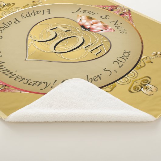 50e of 1e Gouden Jubileum Sherpa Blanket Sherpa Deken (3/4)