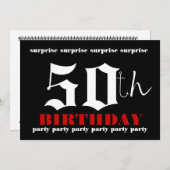 50e OPLEIDING Sjabloon voor uitnodiging op feestda (Voorkant / Achterkant)