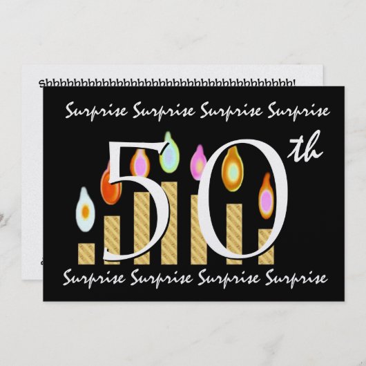 50e OPLEIDING Sjabloon voor uitnodiging op feestda (Voorkant / Achterkant)