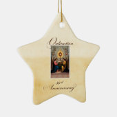 50e Ordination Jubileum Angels at Altar Keramisch Ornament (Rechts)