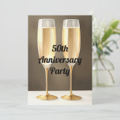 50e partij bij het Jubileum Kaart (Staand voorkant)