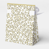 50e Partij Willekeurige Nummer Patroon Goud/Wit Bedankdoosjes (Achterkant)