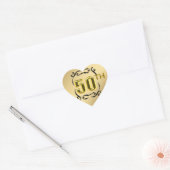 50e Phoques Et Stickers Coeur Or (Enveloppe)