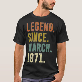 50e Retro Birthday Legend sinds 1971 Pull T-shirt