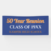 50e Reunion Fun! CUSTOM Reunion banner (Horizontaal)