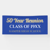 50e Reunion Fun! CUSTOM Reunion banner (Horizontaal)