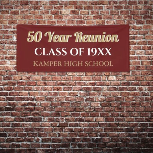 50e Reunion Fun! CUSTOM Reunion banner