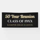 50e Reunion Fun! CUSTOM Reunion banner (Horizontaal)