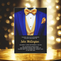 50e Royal Blue en Gold Tuxedo verjaardagsevenement