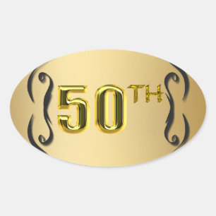 50e Sceau D'Or Et Stickers