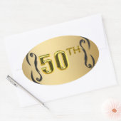 50e Sceau D'Or Et Stickers (Enveloppe)