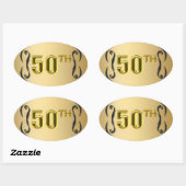 50e Sceau D'Or Et Stickers (Feuille)