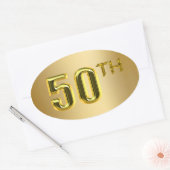 50e Sceau D'Or Et Stickers (Enveloppe)