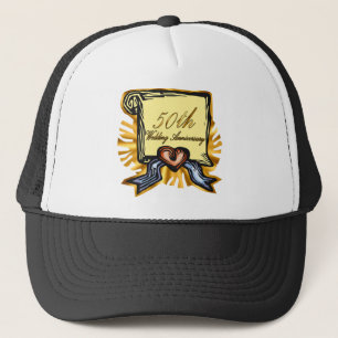 50e trouwdag 3w trucker pet