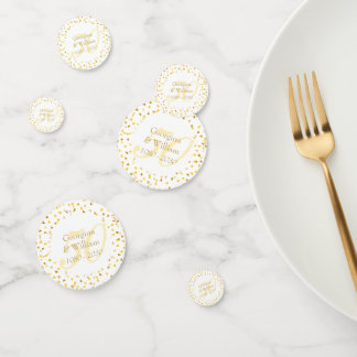 50e trouwjubileum Gouden Hartjes Confetti