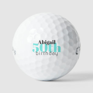 50e Turquoise Persoonlijke Titleist Pro V1 Golfballen
