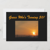 50e uitnodiging van de Birthday Party (Voorkant)