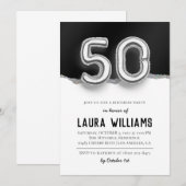 50e uitnodiging van de Birthday Party (Voorkant / Achterkant)