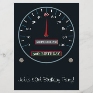 50e uitnodiging van de Birthday Party