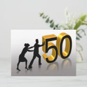 50e uitnodiging van de Partij van de Jubileum (Staand voorkant)