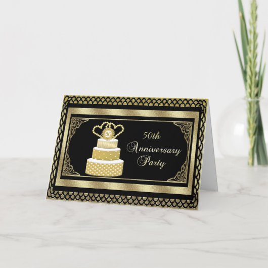 50e uitnodiging van de Partij van de Jubileum (Voorkant)