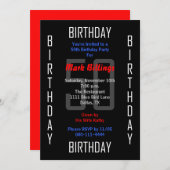 50e Uitnodiging voor verjaardagsfeest 50 (Voorkant / Achterkant)