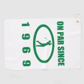 50e verjaardag 1969 voor de Golfers Golfhanddoek (Horizontaal)