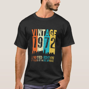 50e verjaardag 1972 50 jaar oud t-shirt