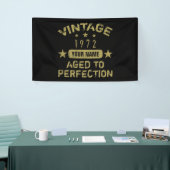 50e verjaardag 1972 Jouw naam toevoegen Spandoek (Beurs)