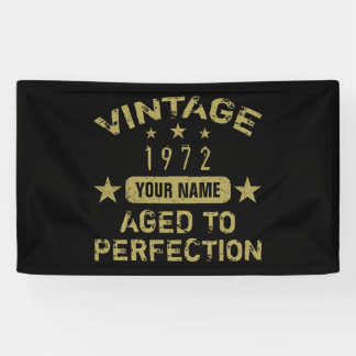 50e verjaardag 1972 Jouw naam toevoegen Spandoek