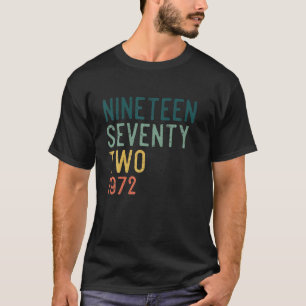 50e verjaardag 1972 teruggedraaid 50 jaar of t-shirt