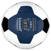50e verjaardag 1973 Monogram naam Legendary Voetbal (Gedraaid)