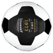 50e verjaardag 1973 Monogram naam Legendary Voetbal (Gedraaid)