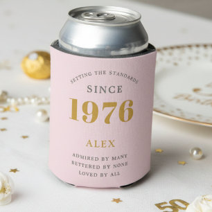 50e verjaardag 1976 Aandenken Elegant Persoonlijk Blikjeskoeler