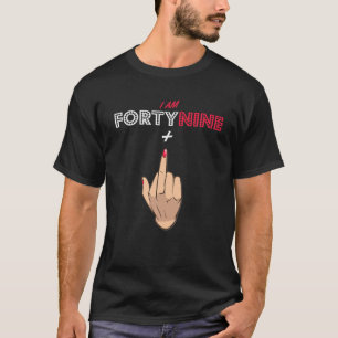 50e verjaardag 49 plus 50-jarige gember t-shirt