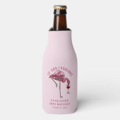50e verjaardag 50 en fantastische Flamingo Custom Flesjeskoeler (Fles Voorkant)