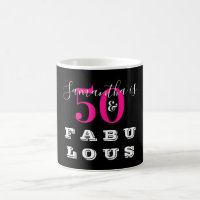 50e verjaardag 50 fabulous Hot Pink Verjaardag