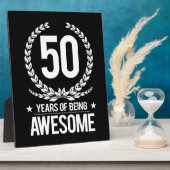 50e verjaardag (50 jaar Geweldige) Fotoplaat (Zijkant)