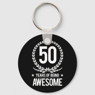 50e verjaardag (50 jaar Geweldige) Sleutelhanger