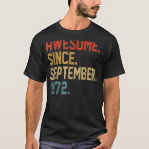 50e verjaardag 50 jaar oud Geweldige sinds septemb T-shirt