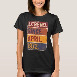 50e verjaardag april geboren 50 jaar leggende sind t-shirt