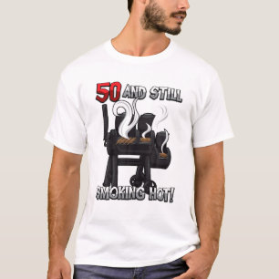 50e verjaardag BBQ citaat "Roking Hot" Grill Party T-shirt