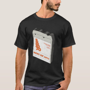 50e verjaardag Best of 1971 8 Track Tape Retro Vin T-shirt