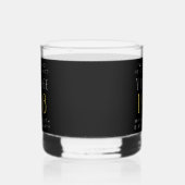 50e verjaardag Black Whisky Glas (Links)