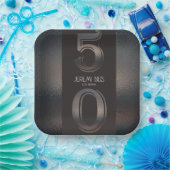 50e verjaardag Brons stijl papier bord (Feest)