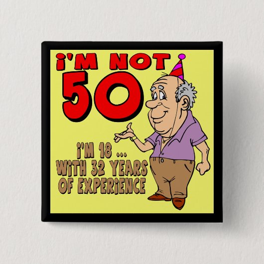 50e verjaardag Button (Voorkant)
