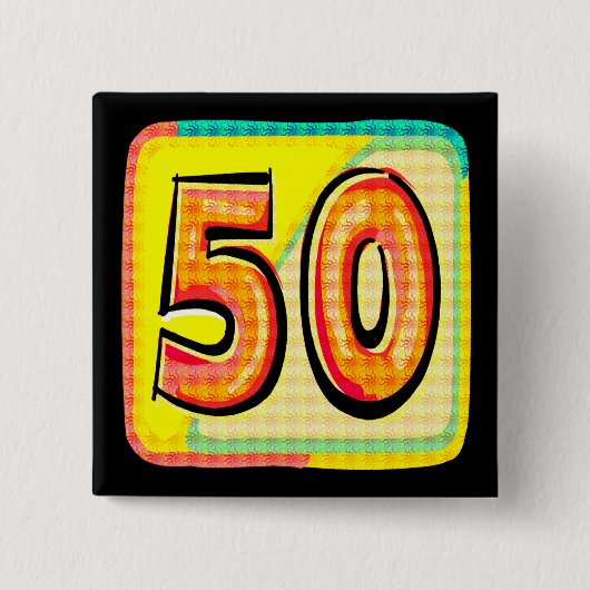 50e verjaardag Button (Voorkant)