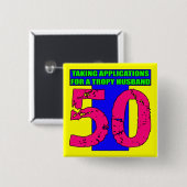 50e verjaardag Button (Voorkant /achterkant)