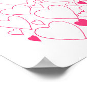 50e Verjaardag Cadeau Elke Kleur Guestbook Poster (Hoek)