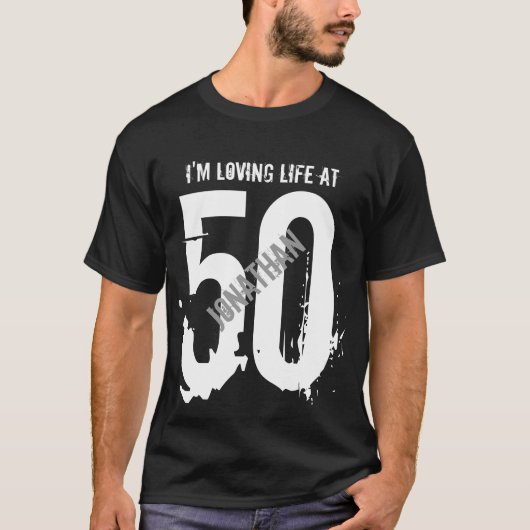 50e verjaardag Cadeau of elk jaar dat ik het leven T-shirt (Voorkant)